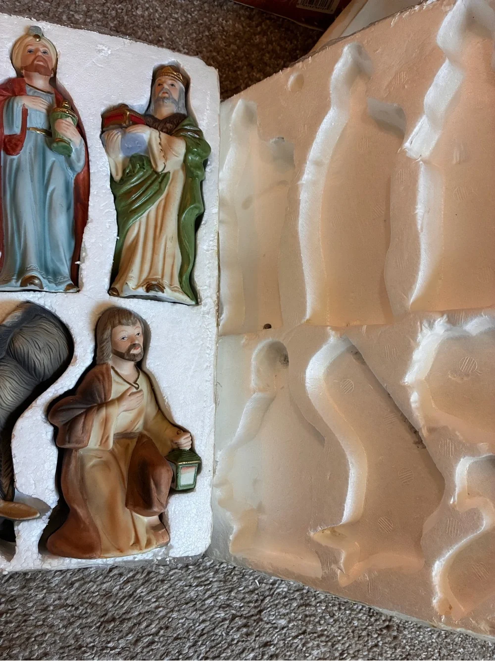 Vintage Homco 5216 Christmas Nativity Set